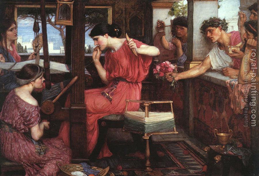 John William Waterhouse : Penelope and the Suitors